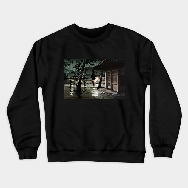 Takanawa Sengakuji Temple by Tsuchiya Koitsu Crewneck Sweatshirt by Takeda_Art